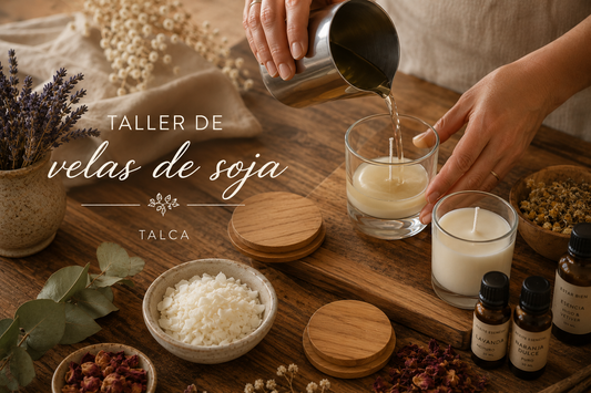 Taller presencial de velas de soja